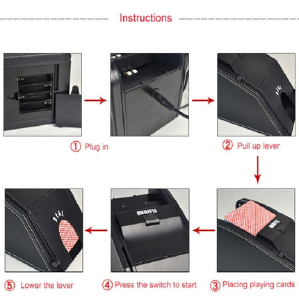 2-in-1 Automatic Shuffler Poker Card Dealer