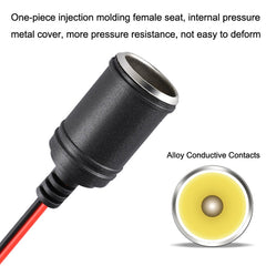 12-24V Car Cigarette Lighter Plug Extension Line, Cable Length 3.7m
