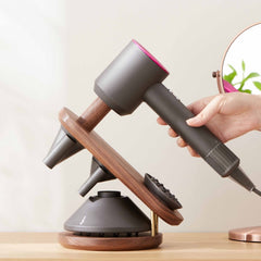 Solid Wood Hair Dryer Storage Bracket For Dyson