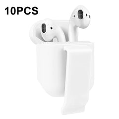 10 PCS Portable Headset Waist Hanging Protective Cover, Suitable For AirPods 2, Waist Hanging Black, Waist Hanging Navy, Waist Hanging Gray, Waist Hanging White, Waist Hanging Pink, Waist Hanging Red