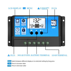 Solar Power System Inverter 30A Controller+18W 12V Solar Panel, Specification:, Black 12V To 110V, Black 12V To 220V, Yellow 12V To 110V, Yellow 12V To 220V