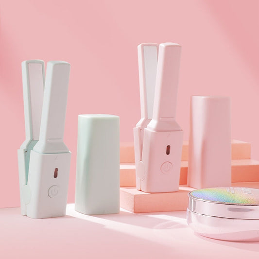 GLS-006 Dual-use Mini electric Splint for Straight and Curly Hair, Cherry Pink, Fresh green