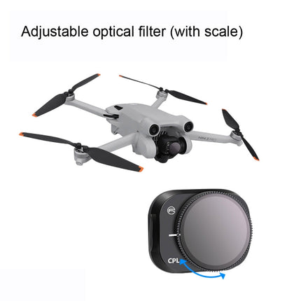 RCSTQ Aluminum Alloy Adjustable Filter Accessories for DJI Mini 3 Pro,Style: UV+CPL+ND8+ND16+ND32+ND64 6 In 1