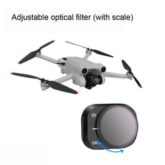RCSTQ Aluminum Alloy Adjustable Filter Accessories for DJI Mini 3 Pro,Style: UV+CPL+ND8+ND16+ND32+ND64 6 In 1, CPL, ND8, ND16, ND32, ND64, 4 In 1 Set, 6 In 1 Set