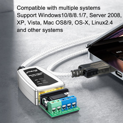 DTECH DT-5019 USB To RS485/422 Industrial Converter Serial Line Communication Adapter, DT-5019 1.2m