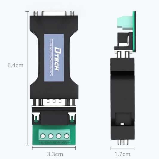 DTECH DT-9000 Passive Bidirectional RS232 To RS485 Serial Communication Protocol Module Converter, DT-9000