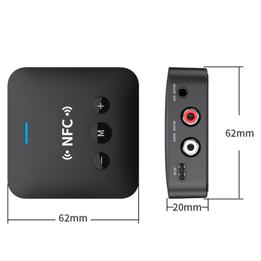 AFK-A10 NFC Bluetooth Receiver Transmitter AUX Car Speaker Receiver