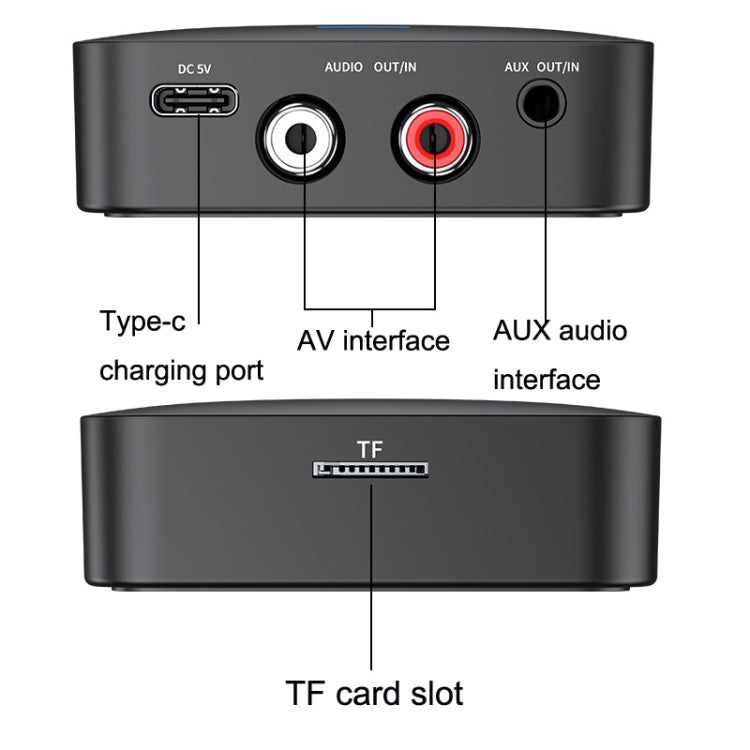 AFK-A10 NFC Bluetooth Receiver Transmitter AUX Car Speaker Receiver