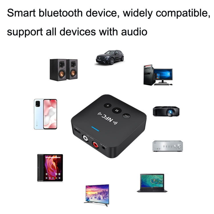 AFK-A10 NFC Bluetooth Receiver Transmitter AUX Car Speaker Receiver