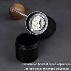 CNC Stainless Steel Hand Crank Coffee Bean Grinder