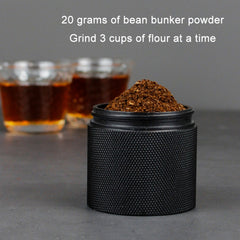 CNC Stainless Steel Hand Crank Coffee Bean Grinder