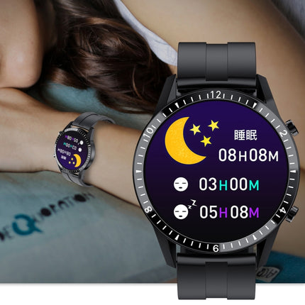 I9 1.5 Inch Heart Rate/Blood Pressure/Blood Oxygen Monitoring Watch, Color: Silver Steel, Black, Red, Orange, Green, Black Leather, Brown Leather, Black Steel, Silver Steel