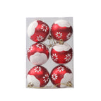 Red and White Snowflake