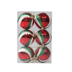 Red Green and White Spiral Stripes