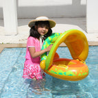 Swimming Ring With Awning(Green) / Green