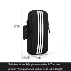 Outdoor Sports Running Mobile Phone Arm Bag Fitness Wrist Bag, Blue, Black, Orange, Grey, Pink