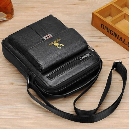 WEIXIER D245 Men Business Bag Large Capacity Shoulder Backpack, D245 Black, D245 Light Brown, D245 Dark Brown