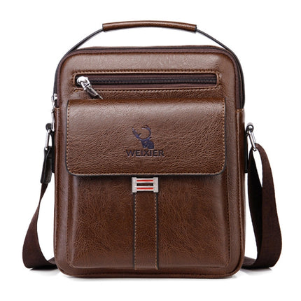 WEIXIER D245 Men Business Bag Large Capacity Shoulder Backpack, D245 Black, D245 Light Brown, D245 Dark Brown