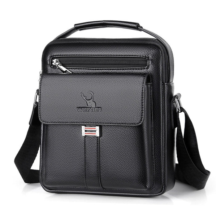 WEIXIER D244 Men Shoulder Bag Large Capacity Business Retro Messenger Bag, D244 Black, D244 Brown