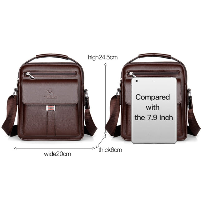 WEIXIER D244 Men Shoulder Bag Large Capacity Business Retro Messenger Bag