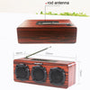 KingNeed S309 Wooden Multifunctional Wireless Bluetooth Speaker Card Subwoofer