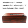 KingNeed S309 Wooden Multifunctional Wireless Bluetooth Speaker Card Subwoofer