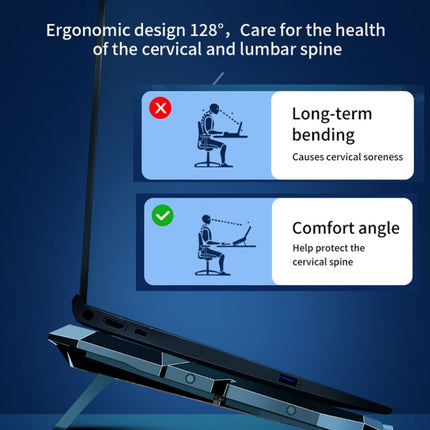 CoolCold  17inch Gaming Laptop Cooler Six Fan Two USB Port 2600RPM Laptop Cooling Pad