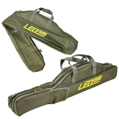 LEO 27746 Folding Fishing Rod Bag Long Fishing Gear Soft Bag, Length:, 1m Army Green, 1.5m Army Green, 1m Black, 1.5m Black