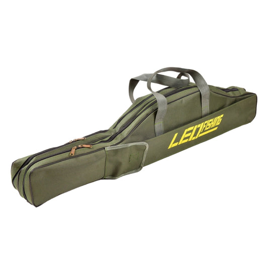 LEO 27746 Folding Fishing Rod Bag Long Fishing Gear Soft Bag, Length:, 1m Army Green, 1.5m Army Green, 1m Black, 1.5m Black