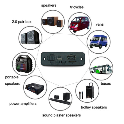 JQ-D102BT With Amplifier Recording Calls MP3 Bluetooth Decoder Board Module, JQ-D102BT
