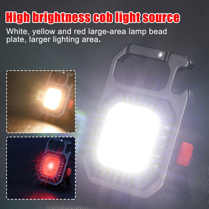 E-SMARTER W5130 Mini Keychain Strong Light Portable Flashlight, Specification:, Light, With Bracket