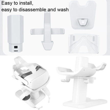 VR Stand Headset Display And Controller Holder Mount For Meta Quest 2, For Oculus Quest 2 White