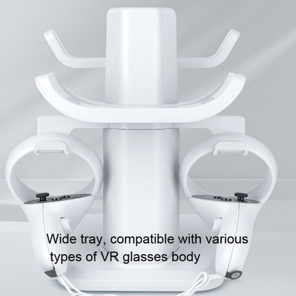 VR Stand Headset Display And Controller Holder Mount For Meta Quest 2, For Oculus Quest 2 White