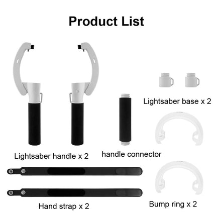 VR Controllers Long Stick Handle for Meta Quest 2 Playing Beat Saber Games, for Oculus Quest 2