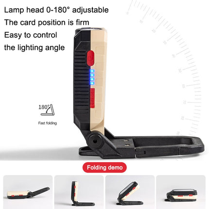 COB Work Light USB Charging Hook Emergency Flashlight Maintenance Lamp, Style:, W598A 8 Hole, W598B Small, W599A 10 Hole, W599B Large