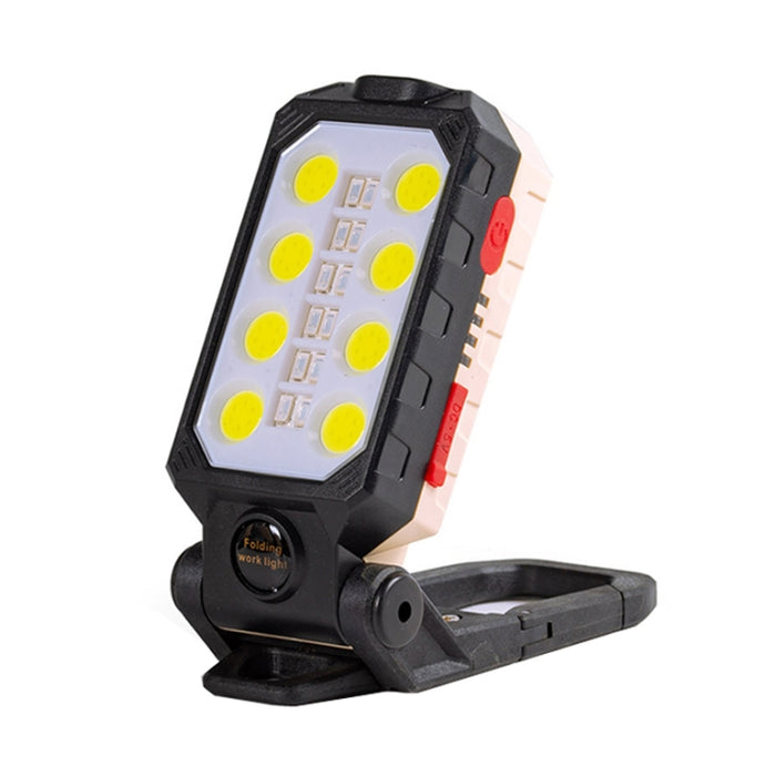 COB Work Light USB Charging Hook Emergency Flashlight Maintenance Lamp, Style:, W598A 8 Hole, W598B Small, W599A 10 Hole, W599B Large