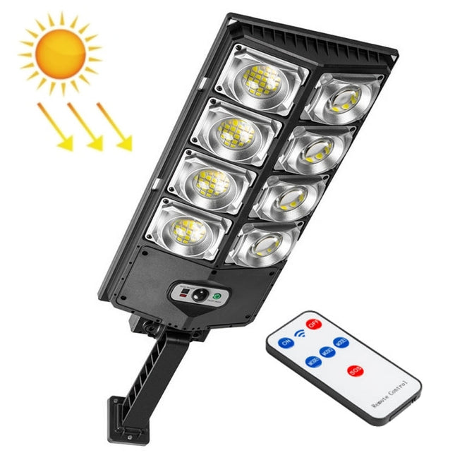 E-SMARTER LED Strong Light Dual Row Road Light Solar Garden Sensor Light, Style:, W789A-4, W789B-4
