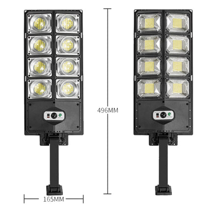 E-SMARTER LED Strong Light Dual Row Road Light Solar Garden Sensor Light, Style:, W789A-4, W789B-4