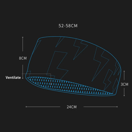 Sports Sweatband Fitness Antiperspirant Headband, Lightning Black, Classic Black, Temperament Gray, Dark Gray, Striped Gray