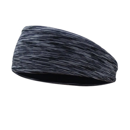 Sports Sweatband Fitness Antiperspirant Headband, Lightning Black, Classic Black, Temperament Gray, Dark Gray, Striped Gray