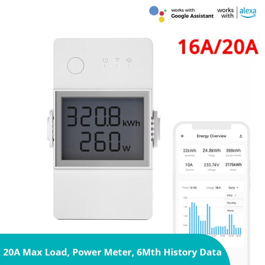 Sonoff POW Elite Intelligent Electricity Statistics Current Power Metering Switch, 16A, 20A