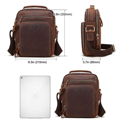 HUMERPAUL MH573 Men Shoulder Bag Leather Messengers Bag