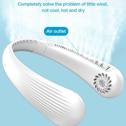 Lazy Hanging Neck Fan Bladeless Silent Sports Fan,Model:, T36 White 3000 mAh, T36 Black 3000 mAh, T36 Pink 3000 mAh, A306 Four -core 4000 mAh White, A306 Four -core 4000 mAh Pink, A306 Four -core 4000 mAh Green