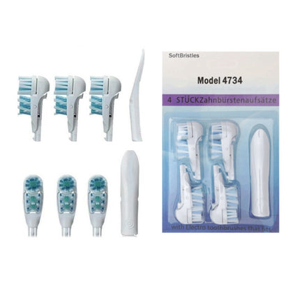 4 PCS/Set Multi-directional Electric Toothbrush Head for Oral B 3733 4732 4734
