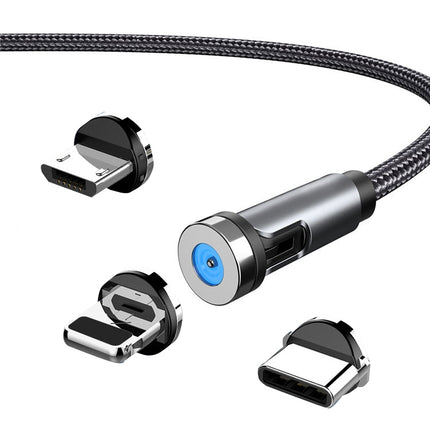 CC56 Dust Plug Rotating Magnetic Wire, Cbale Length: 1m, Style:, 1m Android Head, 1m Type-C / USB-C Head, 1m 8Pin Head, 1m Line+Three Heads, 1m Line, 1m Micro USB, 1m Type-C / USB-C, 1m + 8Pin + Type-C/USB-C + Micro USB