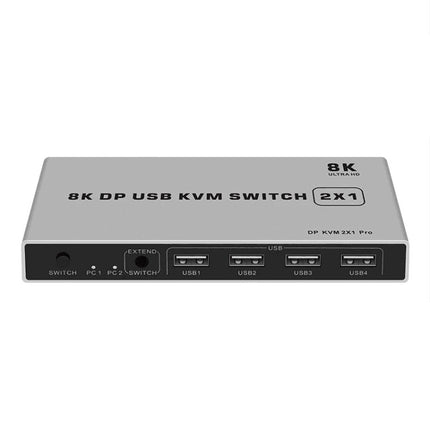 KYSW59 60HZ DP USB KVM Switch 2-in-1 Computer Sharing Device, KYSW59, 8K