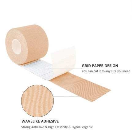 3pcs Muscle Tape Physiotherapy Sports Tape Basketball Knee Bandage, Size:, 5cm x 5m