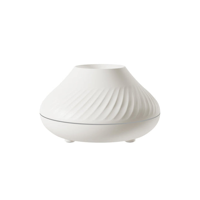DQ705 Volcanic Flame Aroma Diffuser Essential Oil Lamp Air Humidifier with Color Night Light, DQ705(Beige), DQ705(Black)