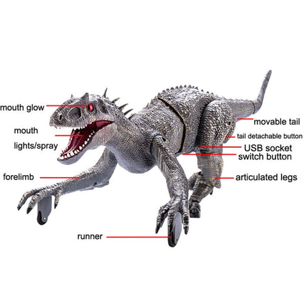 2.4G Wireless Remote Control Tyrannosaur Simulation Mechanical Dinosaur Model Toy