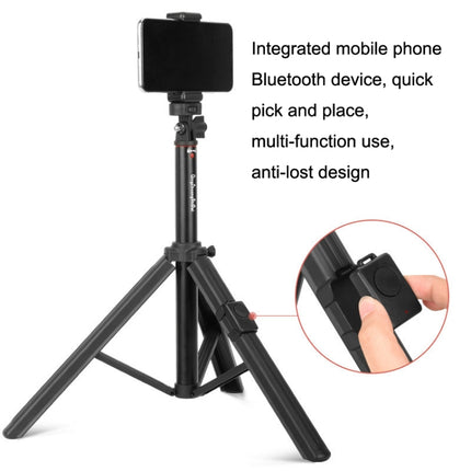Aluminum Alloy Floor Phone Stand Live Bluetooth Phone Selfie Stick, QingZhuangShiDai ZP100